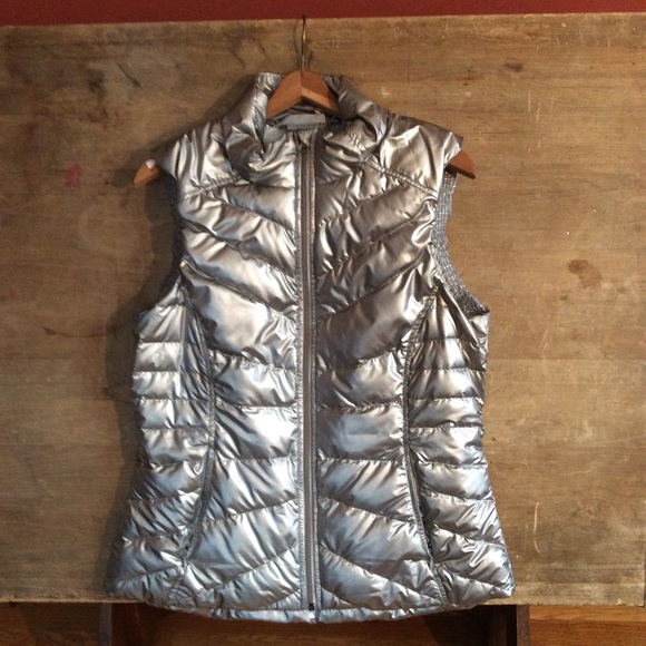 Athleta Jackets & Blazers - ATHLETA Silver vest.
